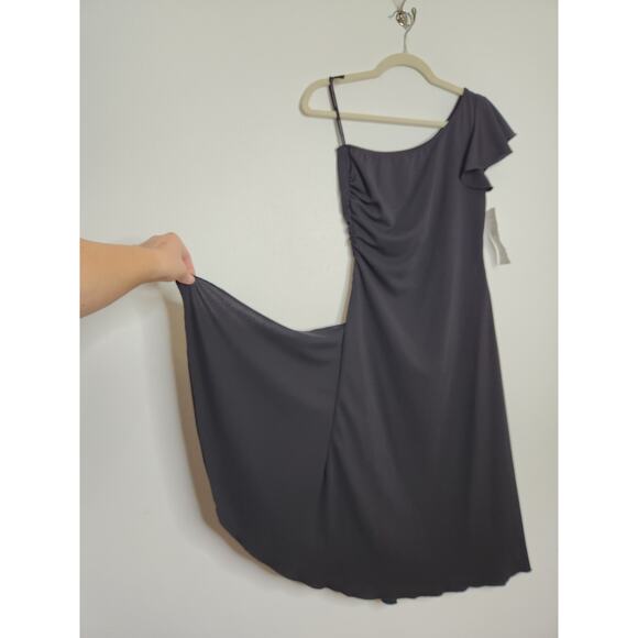 NWT Vintage Arianna Rachel Kaye Black One Shoulder Dress Witchy Goth Emo 4 - Picture 3 of 5